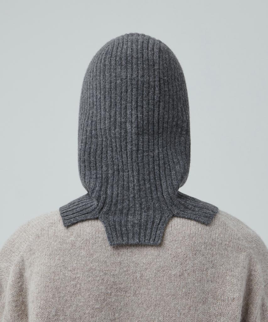 Musinsa Standard Lambswool Knit Balaclava [Medium Grey]