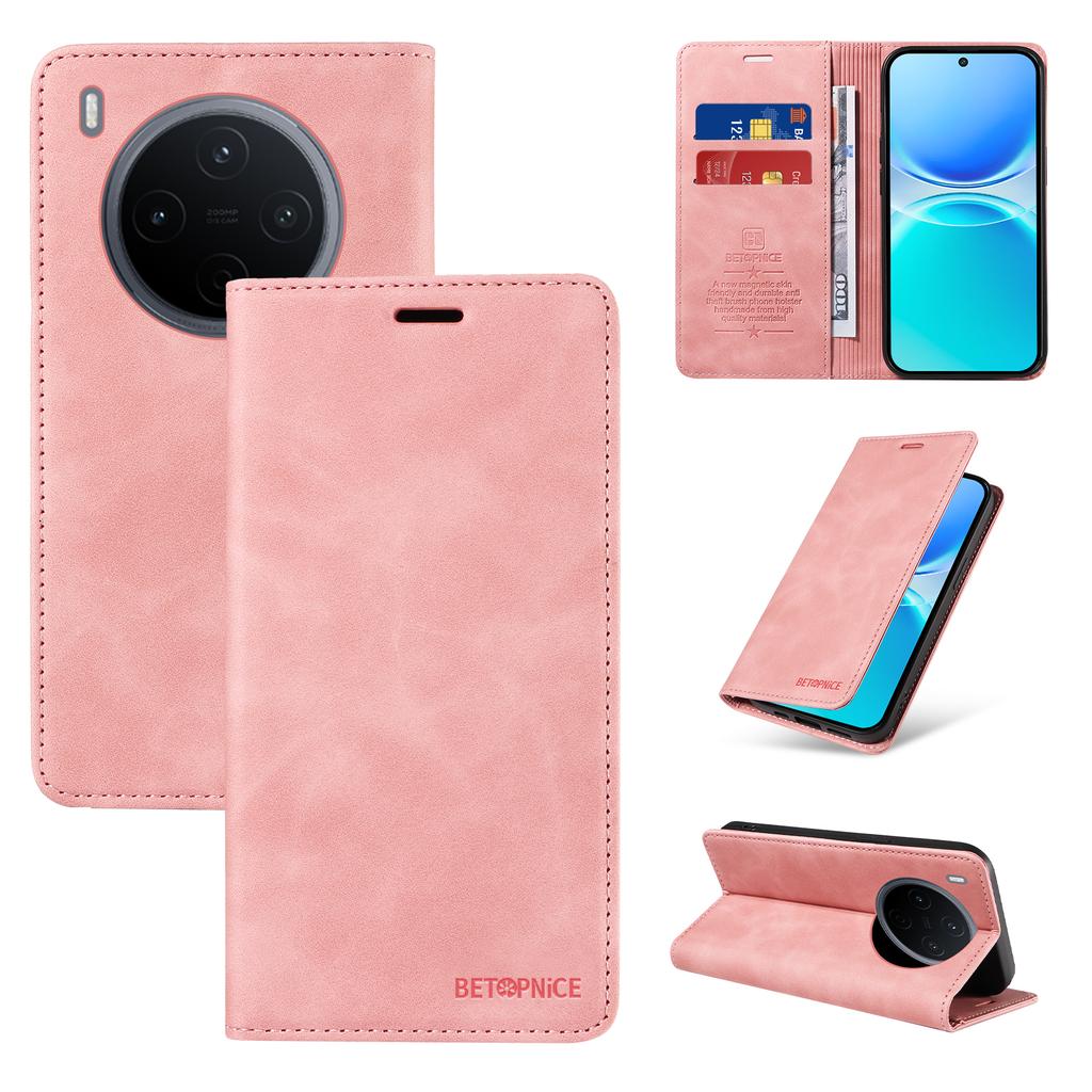 For vivo Y500 Pro 5G Case BETOPNICE Magnetic Closure RFID Blocking Wallet Stand Leather Phone Cover