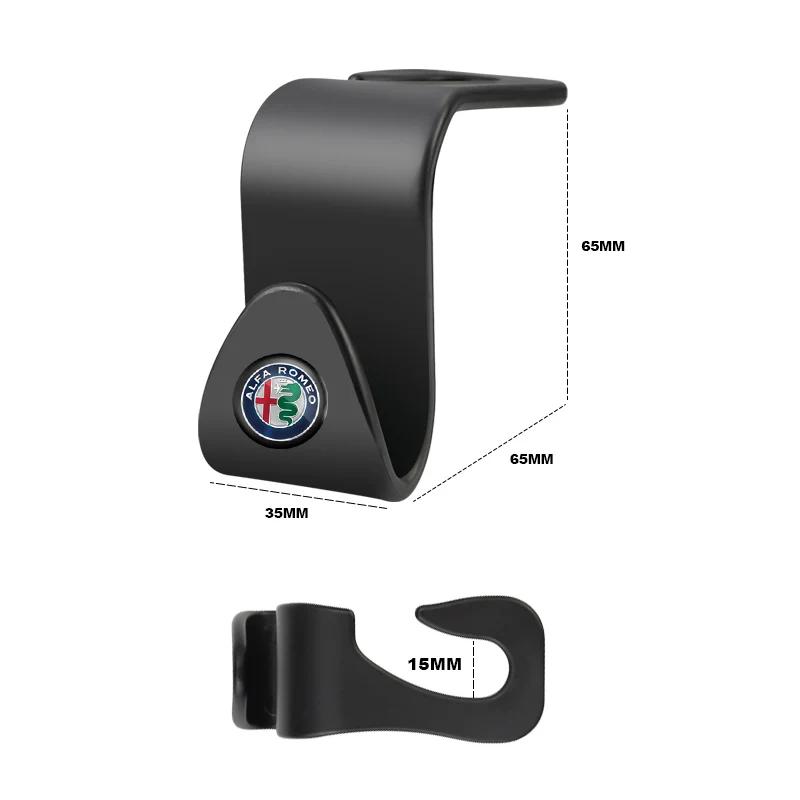 Samolepky na auto Pro Alfa Romeo 2 ks Háčky na opěrku autosedadla Autopříslušenství Pro Alfa Romeo Spider Giulia Giulietta 156 Tonale Mito Ste
