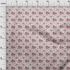 oneOone Cotton Flex Dark Rose Brown Fabric Floral Quilting Supplies Print Sewing Fabric By The Yard 40 Inch