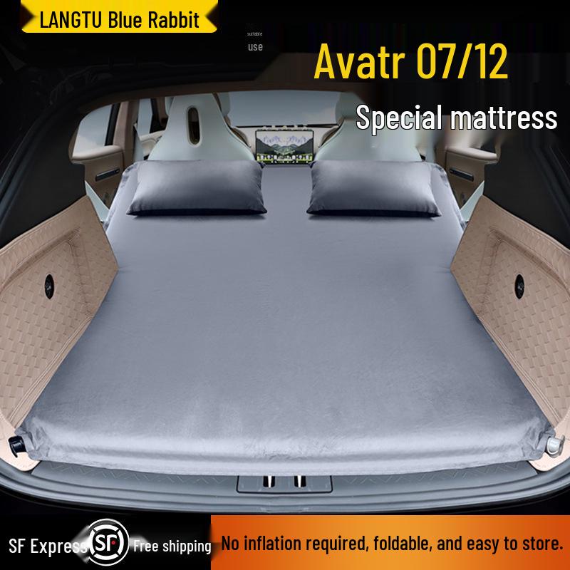 Avatr 07 Car Trunk Mattress: 12'' Inflatable-Free Sleeping Pad for Single Bed Comfort