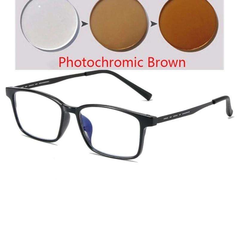 0 -0.5 -0.75 To -4.0  Night Vision Lens Myopia Sunglasses Men Polarized Outdoor Driving Screwless Prescription Spectacles