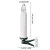 Flameless LED Taper Candles Christmas Tree Electric Candle Lights Mini Taper Clip-On Candles with Remote Timer for Holiday