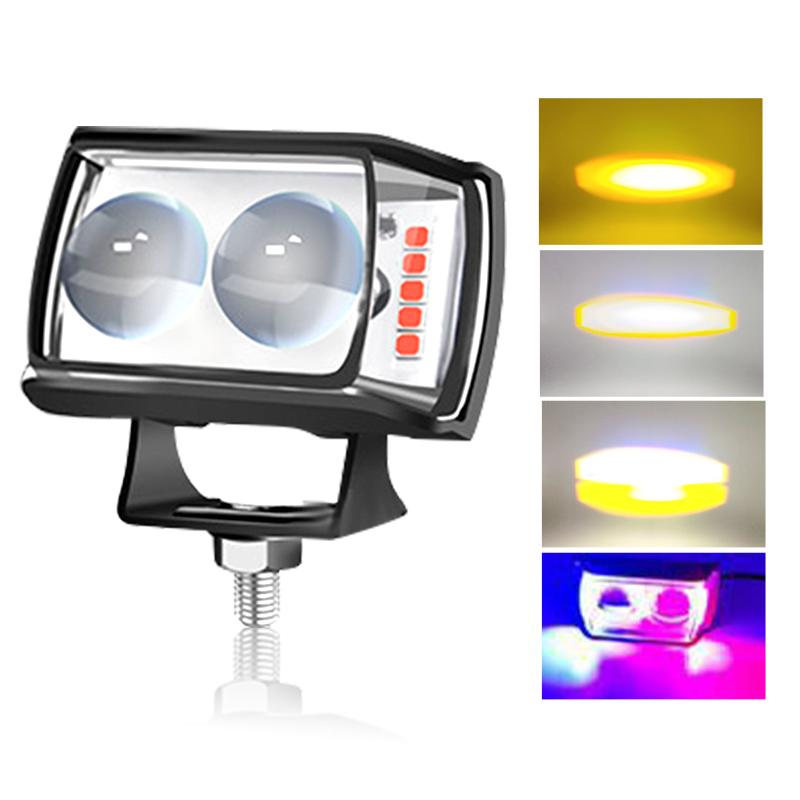 

Motorcycle LED flasher Driving Fog Light Auxiliary Spotlight 4 Color Light for ATV SUV UTV motorcycle accessories light 12-32V 1PC