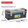 Metal Buckle Flip Cover Storage Box for Electrician and Auto Repair Tools