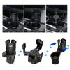 Car Cup Holder Expander Adjustable 360° Rotating Dual Drink Bottle Mount Organizer Phone Sunglasses Storage Auto Accessories