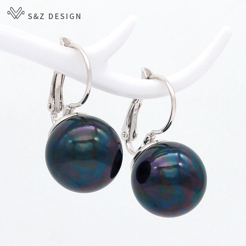 

Модные большие круглые серьги-капли с искусственным жемчугом для женщин и девочек, ювелирные изделия для свадебной вечеринки, серьги цвета розового золота