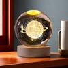 Faux Crystal Ball Night Light 3D Space/Cloud/Astronaut Engraved Clear Ball with LED Light for Bedroom Living Room Birthday Gift for Teens Boys Girls