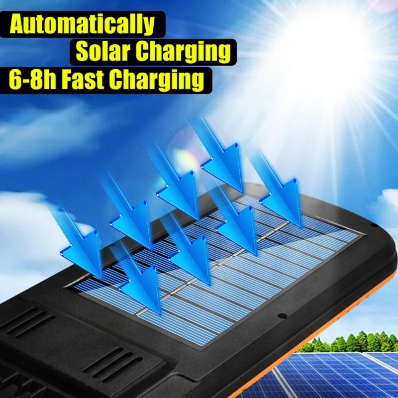 150LED/150COB Solární pouliční osvětlení Venkovní lampa s dálkovým ovládáním se 3 světelnými režimy Vodotěsné osvětlení pro zahradu s pohybovým senzorem