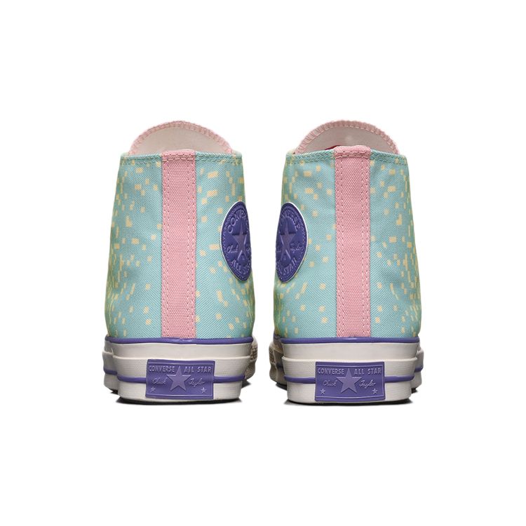 Converse 1970s Chuck Taylor All Star Retro Classic High Top Canvas Shoes Unisex Sneakers Light-Yellow Blue 171935C