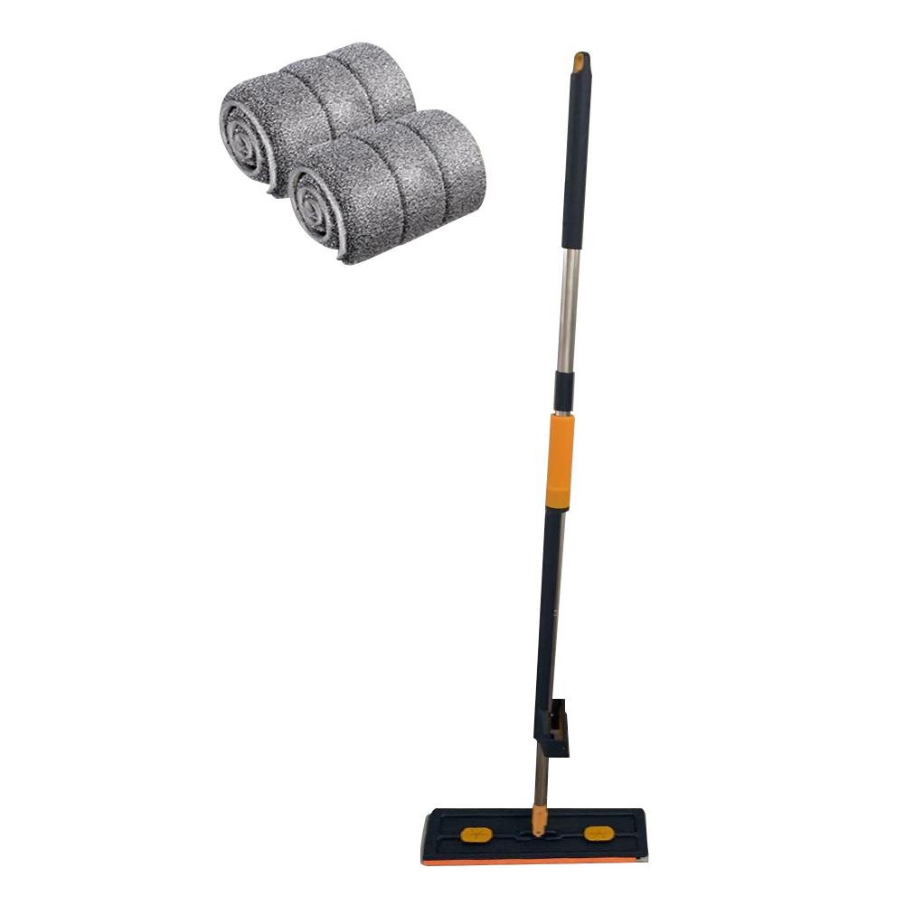 Dust Dry Wet Mop 360 Rotating Tile Floor Cleaning Mop Automatic Water Squeezing Adjustable Long Handle Household Cleaning Tools