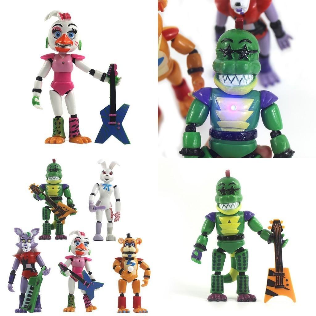 Five Nights At Freddy's Security Breach 5pcs Light-up Action Figures For Kids' Playtime