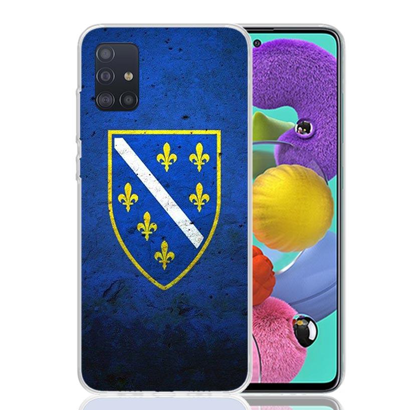 Bosnia And Herzegovina Flag Phone Case For Samsung Galaxy A52 A32 A22 A12 A02S A50S A30S A51 A31 AA71 Note 20 Ultra 10 S10 Plus