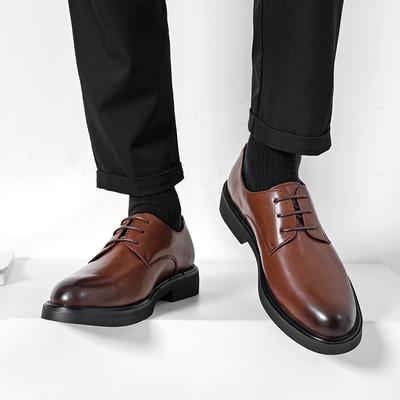 New Casual Men's Leather Shoes Comfortable Daily Minimalist Style Office Business Leisure Party Classic Hot Selling Shoes
