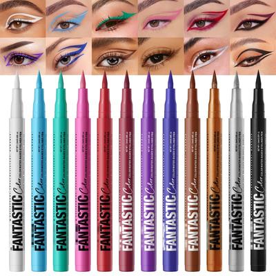 Pix Eyeliner Lichid Nou cu Douăsprezece Culori Este Un Singur Mat cu Uscare Rapidă