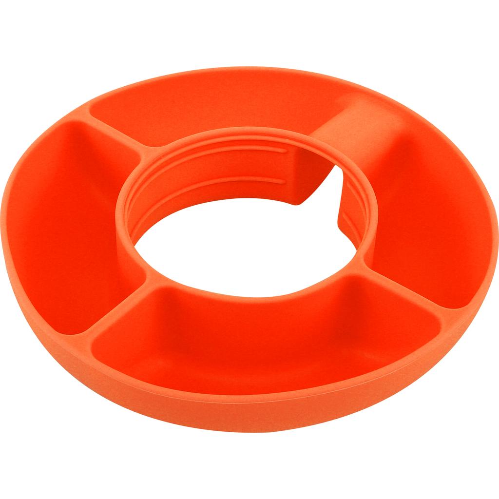 Snack-Ring 4-Fach Snack-Behälter Sichere Silikonbecher Snack-Tablett Wiederverwendbare Becher Snack-Platten Snack-Ring für 40oz Becher