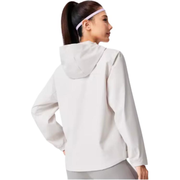 Li Ning Fitness Series Windproof Water-Repellent UV-Resistant Loose Hooded Windbreaker Women Outerwear AFDW102-9