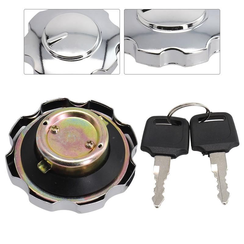 CHTNBO Universal Aluminum Alloy Motorcycle Locking Fuel Cap ATV Gas Fuel Tank Cap Cover Oil-Tank Covers Car Parts