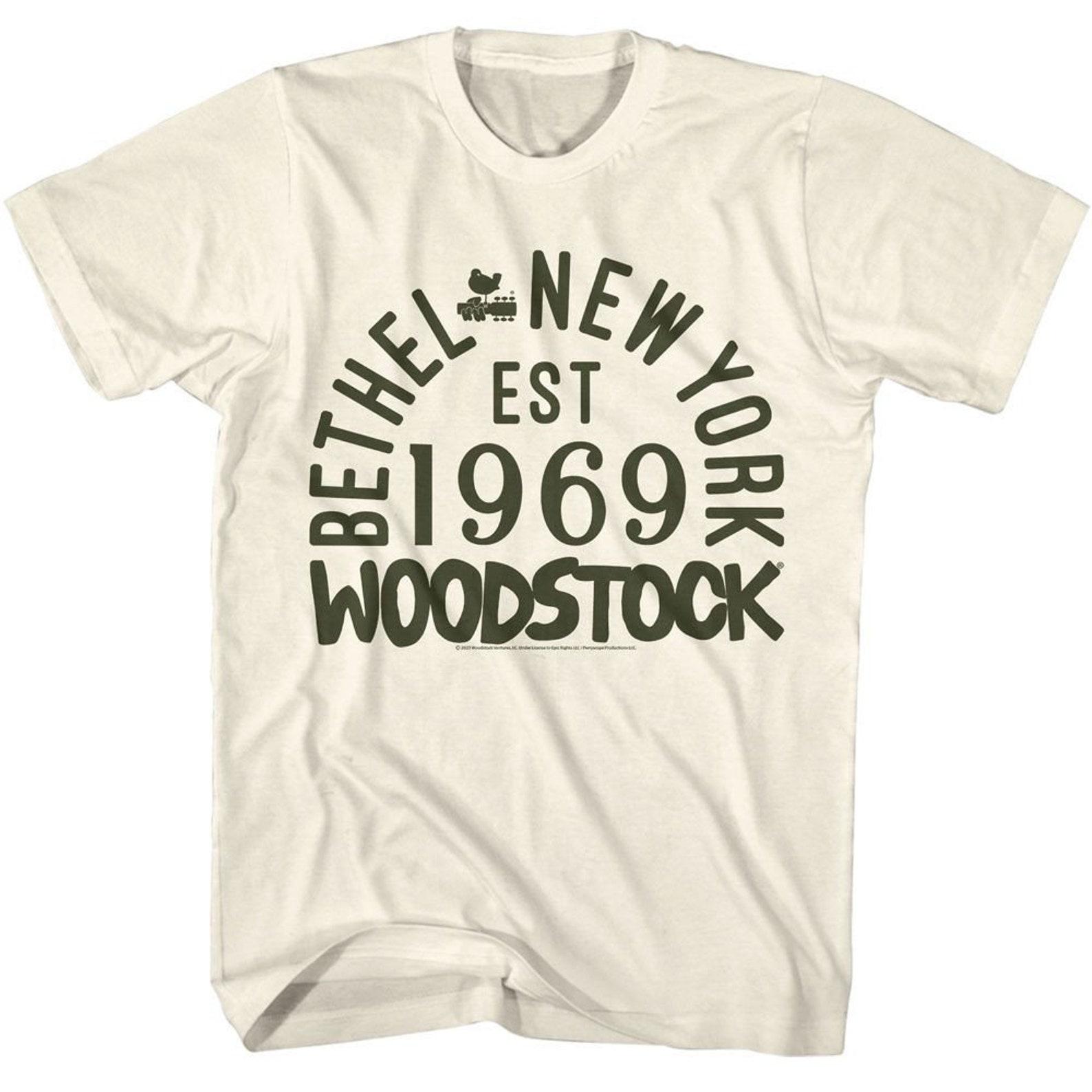 Woodstock Word Stock Natural T-Shirt 4XL