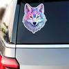 Colored Wolf Car Sticker Vinyl Decal Waterproof Rear Window Motorcycle Camper Bumper Truck Laptop Decoration TM11