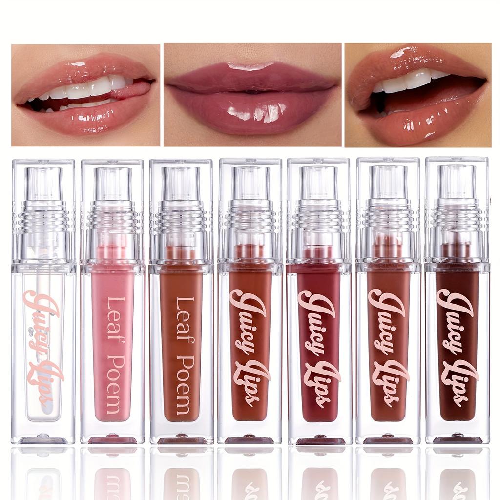 Hydrating Crystal Lip Oil Plumping & Moisturizing Shimmer Lip Gloss Lip Tint Lip Llaze Lip Makeup