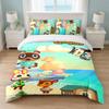 Animal Crossing Bedroom 3Pcs Bedding Set Soft Bed Sheet Pillowcases Home Bedding Decoration