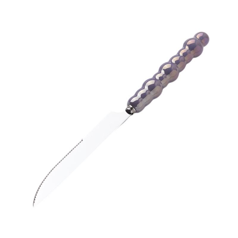 Light Luxury Creative Knife, Fork and Spoon Household Stainless Steel Steak Knife and Fork Western Dessert Spoon Tableware Set High Value