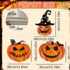 Halloween Pumpkin Garden Stake Sign Plastic Outdoor Yard Decoration for Fall