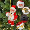 Electric Climbing Santa ClausUp and Down Animated Musical Christmas Figure for Holiday Home Party Xmas Tree Decor