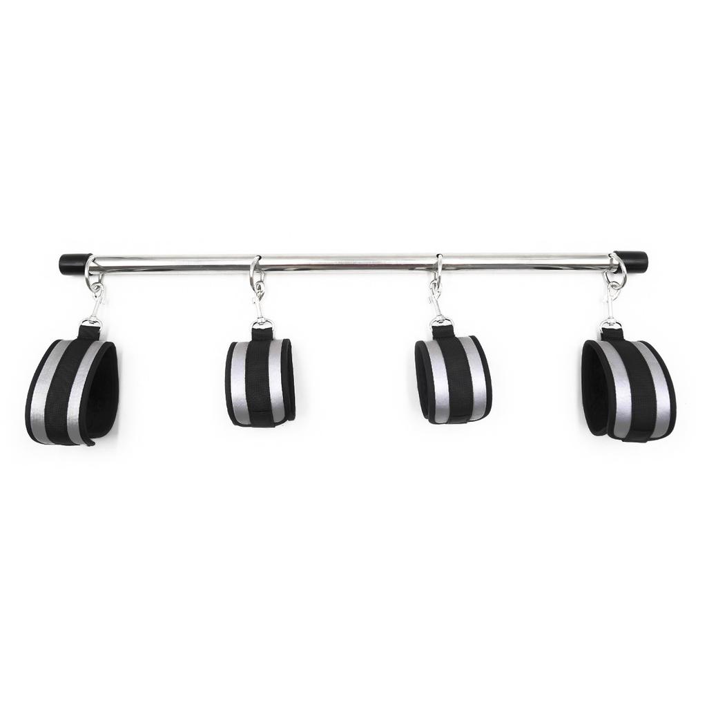 SM Bondage Bar Spreader  Handcuffs Leg Split Restraint Adult Sex Toy Sexy Adult Female Open Leg Cuffs SM Slave Neck Leash