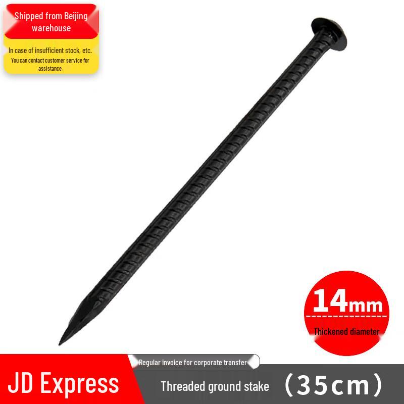 Heavy Duty Threaded Tent Ground Stake