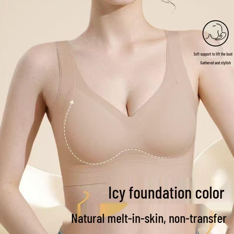 Seamless Uplift Bra for Small-Chested Women - Anti-Sag, Thin, Autumn Vest Style