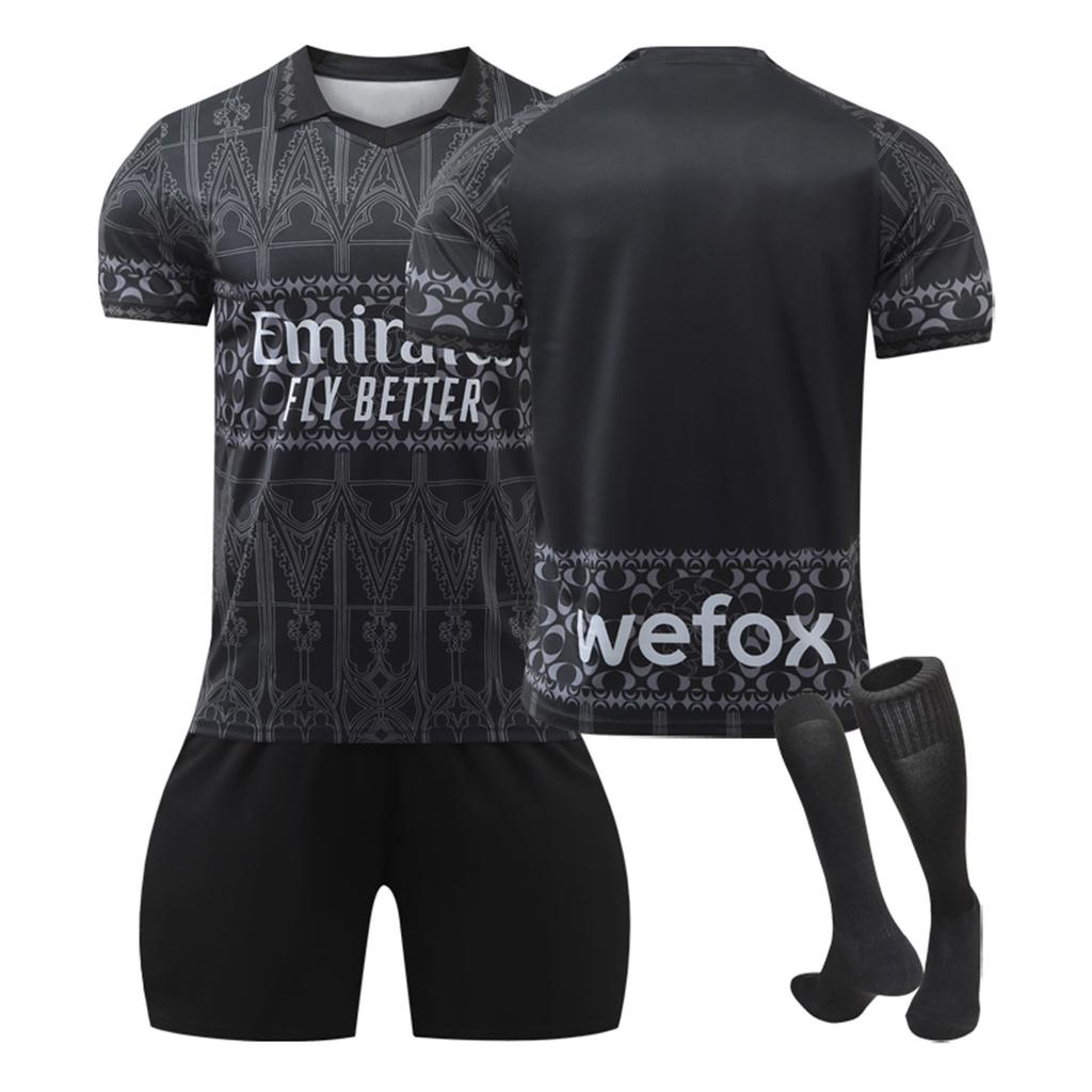 AC. Milan Away Dresy Sportovní tým Uniform Set Set Fotbalový tréninkový oblek