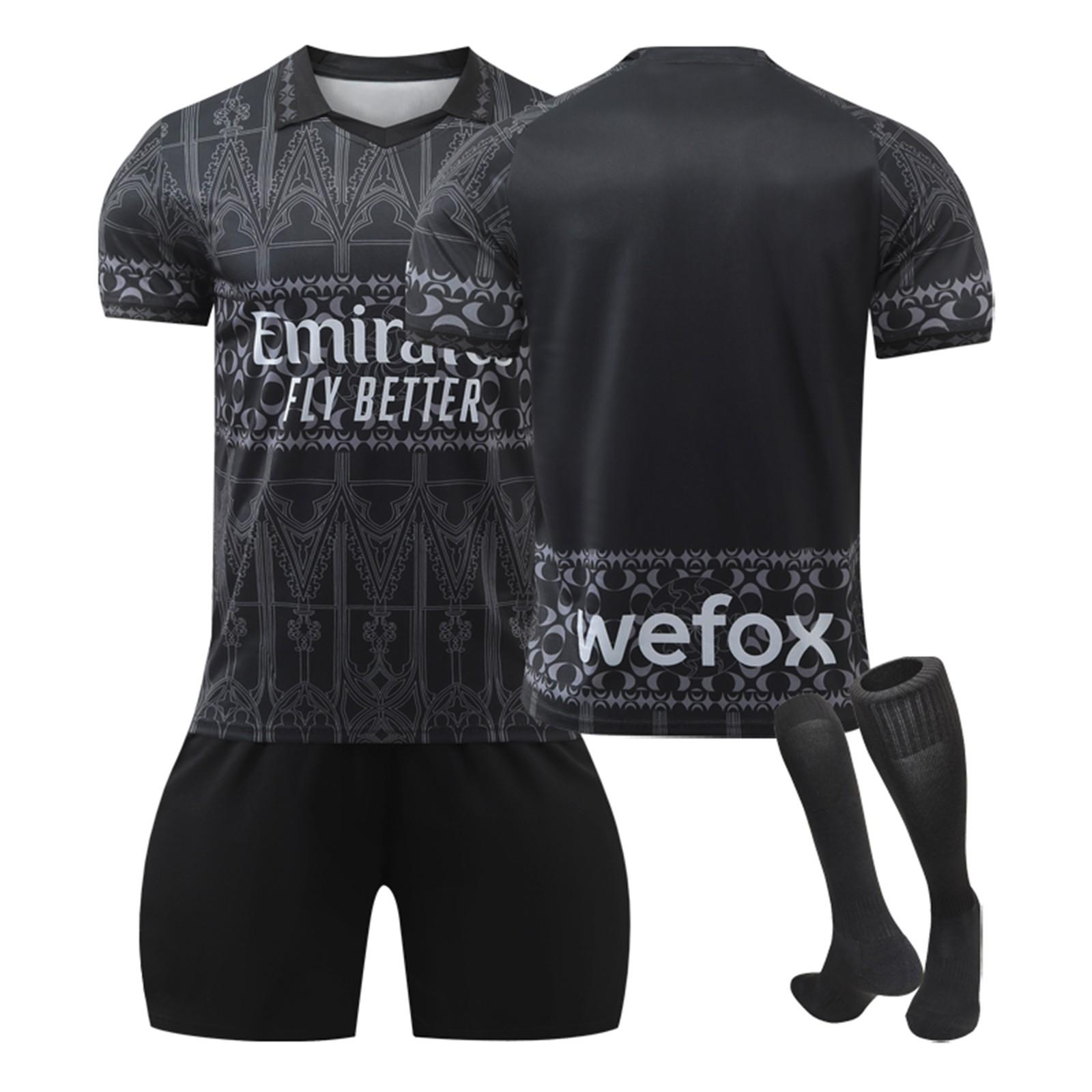 

переменного тока. Выездные майки Милана, комплект спортивной команды, комплект футбольного тренировочного костюма L