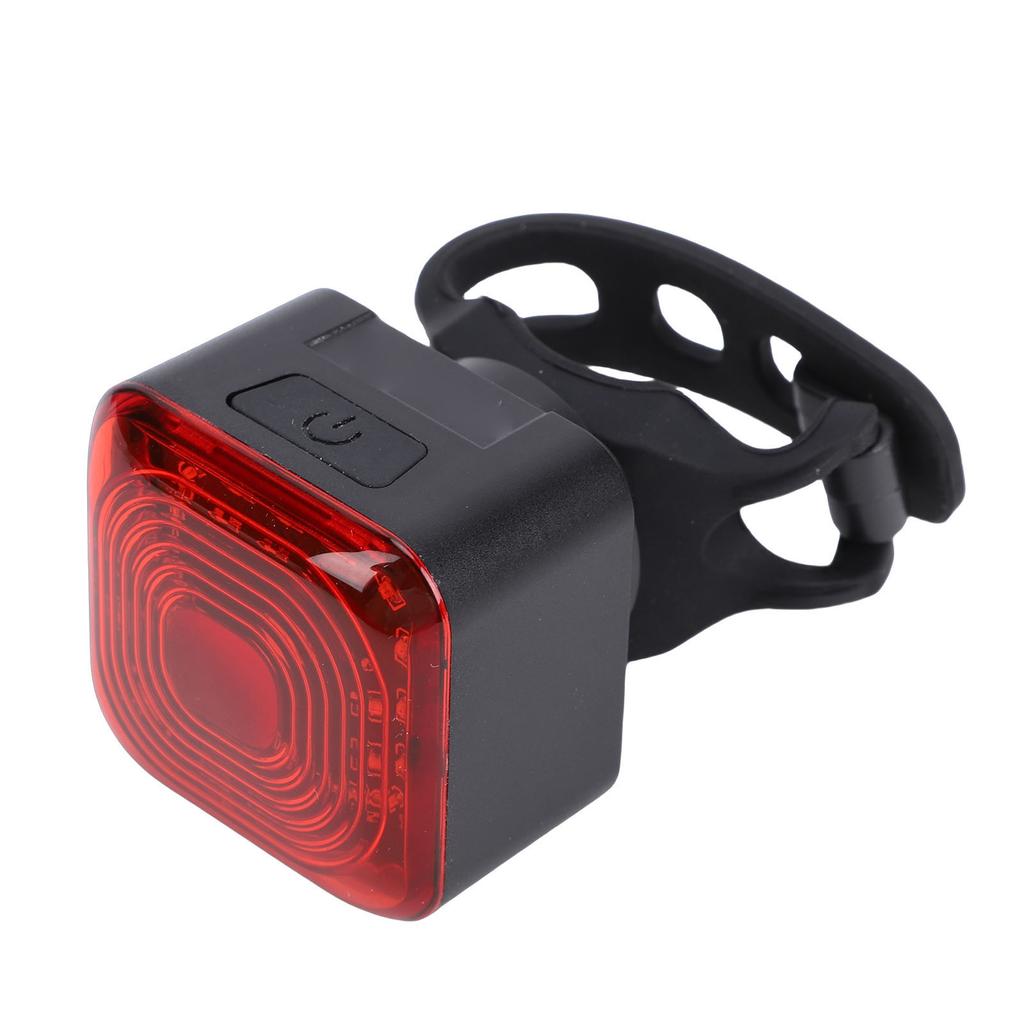 Bike Rear Light Rechargeable IP55 Water Proof Battery Display Brake Sensing Bike Tail Light with 6 Light Modes for Night Cycling
