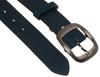 Wide leather belt LADY NO.4 NAVY 100