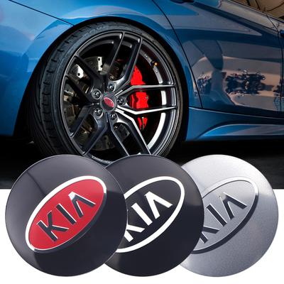 2026 Autocollant de Voiture Chaud Emblème de Voiture Cache-moyeu de Roue Autocollant Couvercle de Logo pour KIA Sportage Niro Rio Ceed Cerato Soul Sorento Pican
