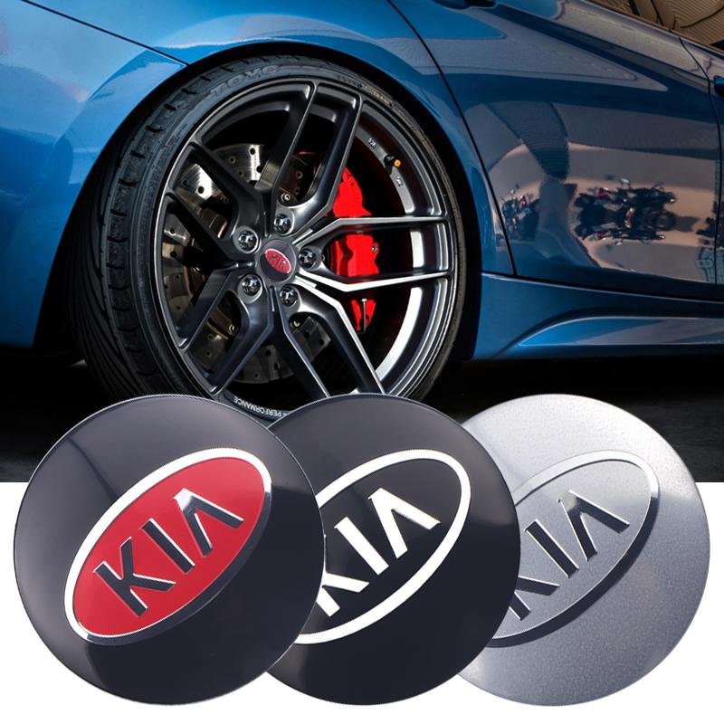 2026 Autocollant de Voiture Chaud Emblème de Voiture Cache-moyeu de Roue Autocollant Couvercle de Logo pour KIA Sportage Niro Rio Ceed Cerato Soul Sorento Pican