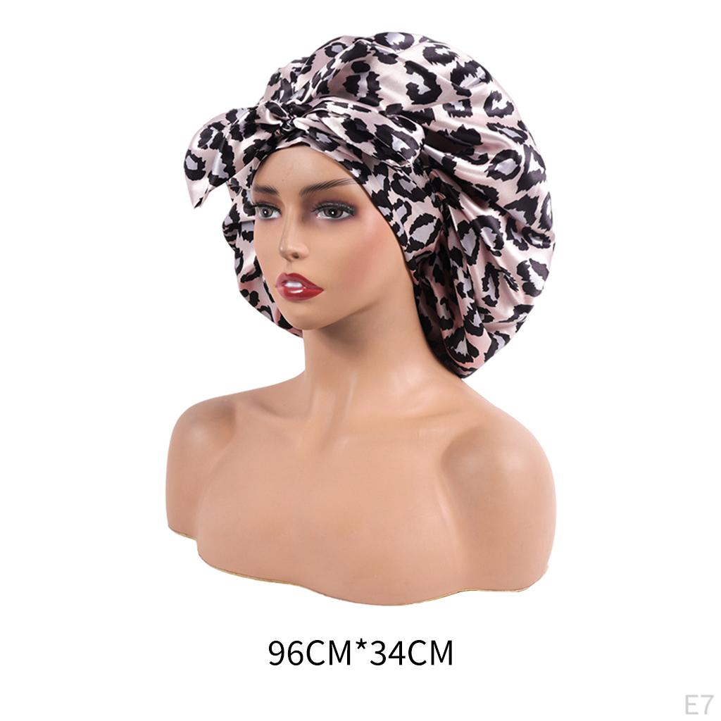 Satin Bonnet Sleep Hat, Cover for Hair Care, Hat Soft Night Sleeping