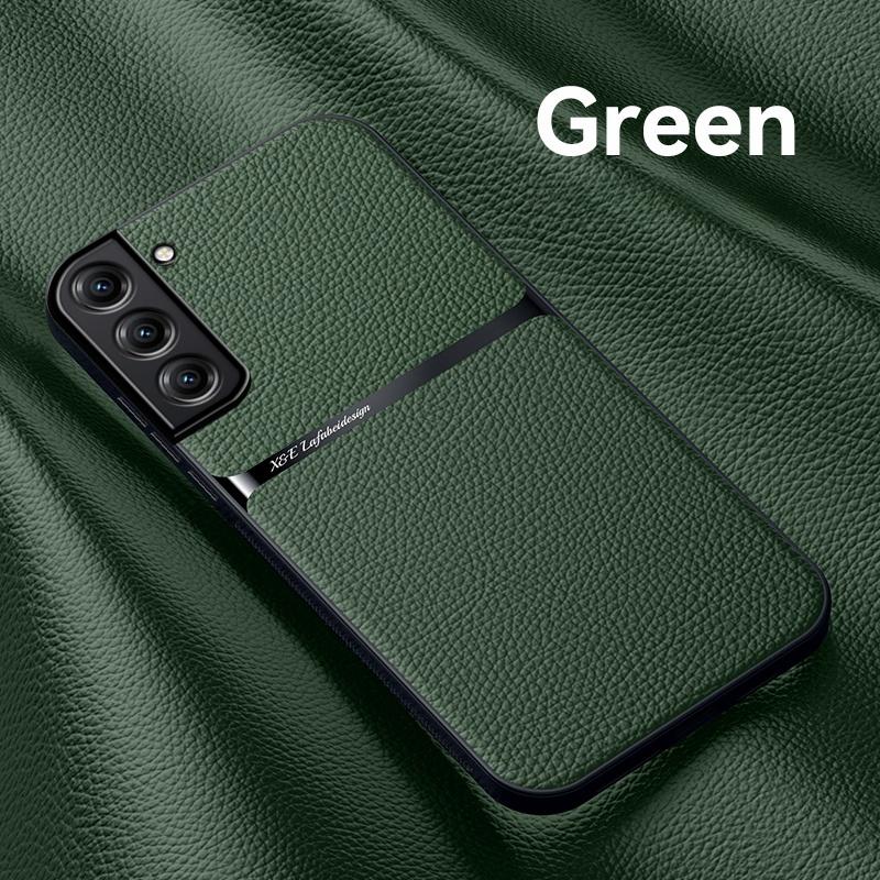 

Чохол для Sansung Galaxy S21 Ultra Магнітний автомобільний тримач Чохол для телефону для Samsung S21 FE S21 + Plus S 21 Ultra PU шкіряна задня кришка For Galaxy S21