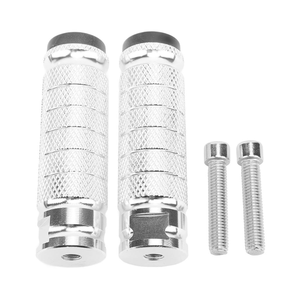 M8 Motorcycle Foot Pegs Anti Skid Rearsets Foot Rest Brake Footpeg Pedals Aluminium Alloy Universal for Bicycle Bike