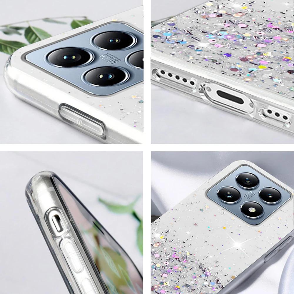 Luxury Bling Glitter Clear Phone Case Case for Samsung Galaxy A01 Core A11 A21S A31 A41 A51 4G A71 5G Sequins Sparkle Cover