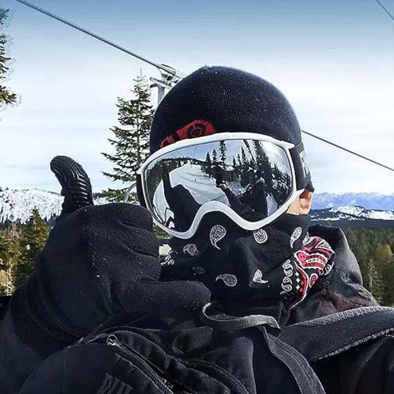 YEZIXIN Spherical Anti-Fog Ski Goggles UV400 HD Protection Snowboard Snowmobile Outdoor Sports Glasses for Men Women Teens