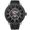 TENDENCE Flash Collaboration Unisex Watch TY532009, Quartz Movement, 10 ATM Water Resistance, Mineral Glass, Black Dial, Stainless Steel/Synthetic Res