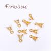 5/10 Stück 18K Gold Plated Anhänger-Clip-Verschluss, Ösenverbinder für Schmuck, DIY Halsketten-/Armband-Zubehör