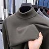 Men Loose High Neck Long Sleeve Pullover Knit Sweater For Daily Casual Wear