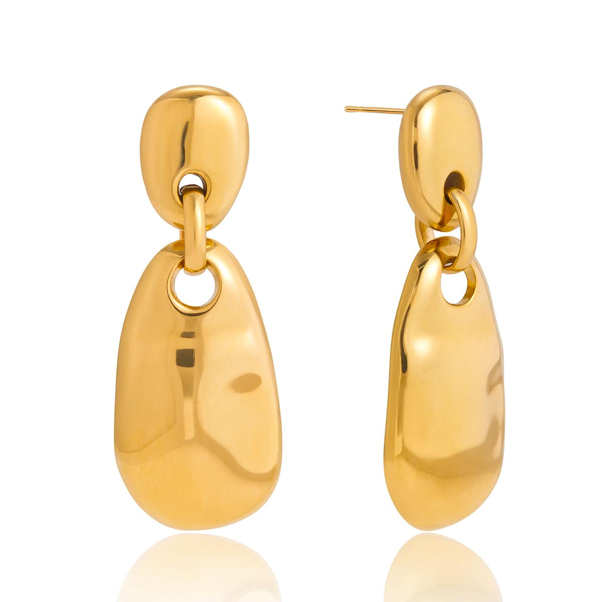 Yori New Arrivals Smooth Geometric Pendant Earrings for Women Autumn Winter Style Daily Wear Fashion Jewelry Accessories