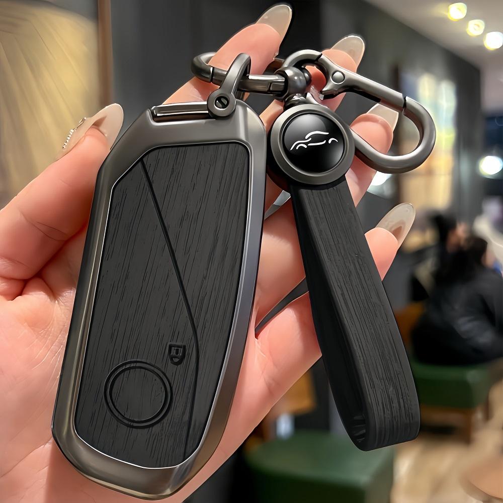 Metall Bilnøkkel Fob Deksel Skall Etui Passer for 2024 BMW IX IM I5 M60 X5 X7 X6 IX I7 Fjernkontroll Bilnøkkel