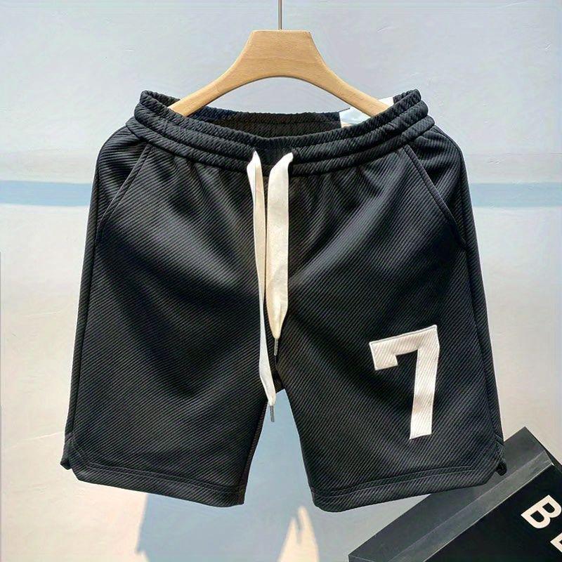 Men's Summer Embroidered Basketball Shorts - Loose, Trendy, All-Match Casual Sports Pants