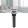 Stainless Steel Drain Stopper Matte Black Finish Basin Sink Drain  For Vessel Sink
